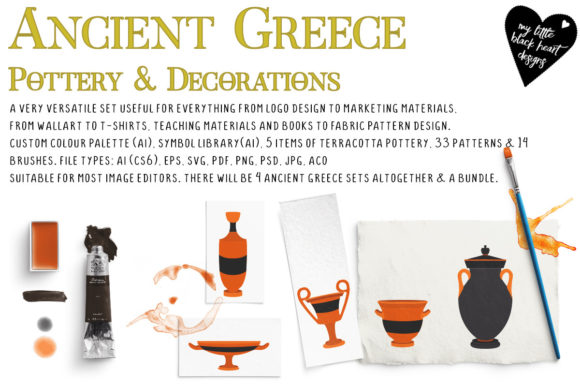 Ancient Greece Set 4 Pottery Decor: A Practical Guide for Designers and Creators
