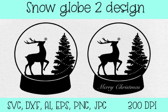 Choosing the Right SVG and DXF Snow Globe Designs Featuring Deer for Christmas Crafts
