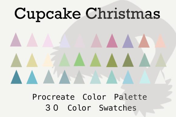 Cupcake Christmas Procreate Palette