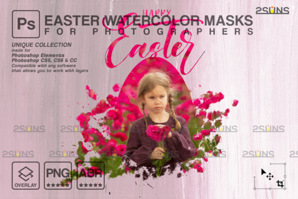 Elevating Digital Design with Easter Watercolor Overlay Photoshop Techniques
