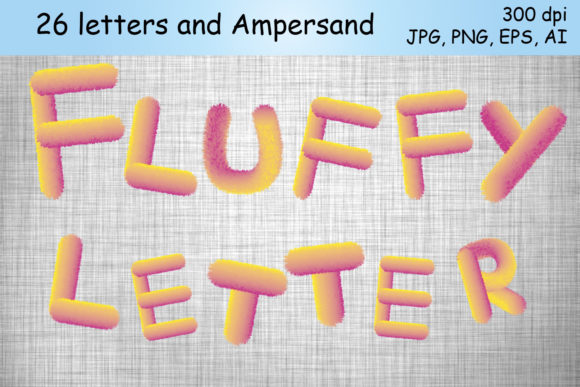 Fluffy Letters: Yellow & Pink Alphabet