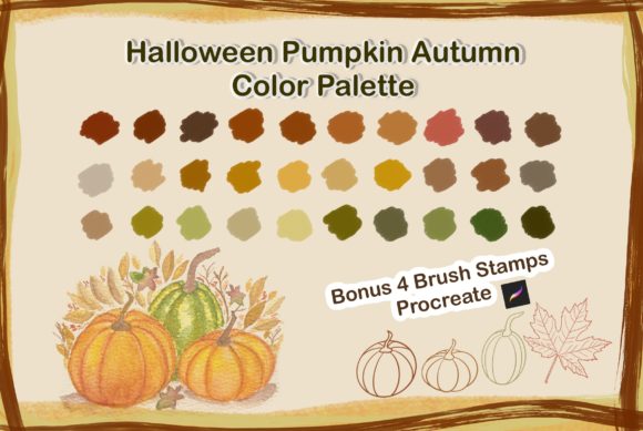 Halloween Pumpkin Autumn Color Palette Guide