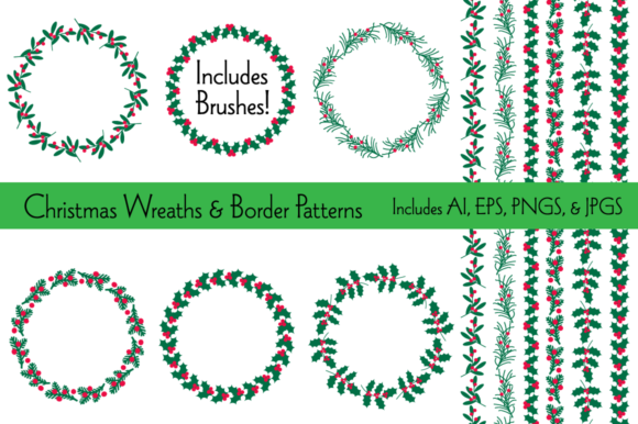 Integrating Christmas Wreaths Border Patterns into Your Holiday Design Workflow