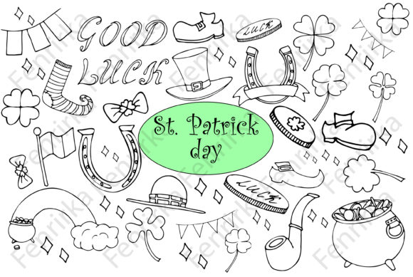 Maximizing Your Creative Projects with a Bundle of Outline St. Patrick Day Illustrations