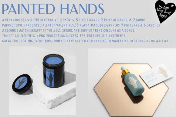 Painted Hands Set: A Versatile Design Toolkit