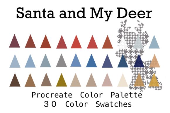 Procreate Color Palette Santa My Deer