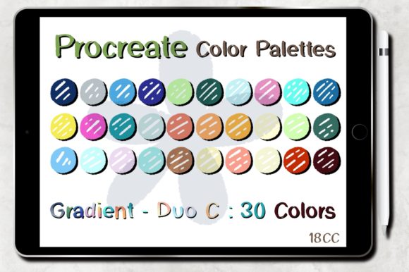 Procreate Color Palettes Gradient Duo