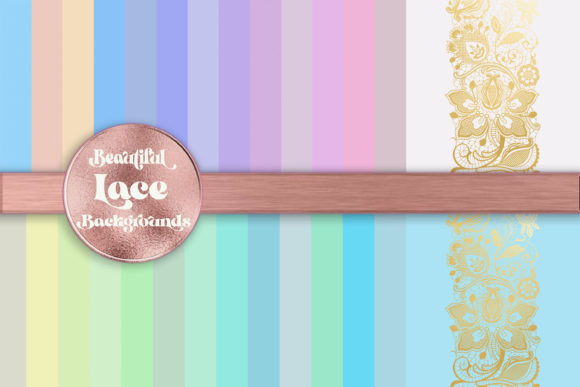 Strategic Branding with Beautiful Gold Foil Lace Backgrounds