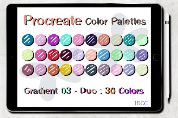 Streamlining Digital Art with Procreate Color Palettes Gradient 03