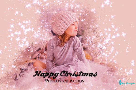 Transform Your Holiday Photos with the Happy Christmas Photoshop Action