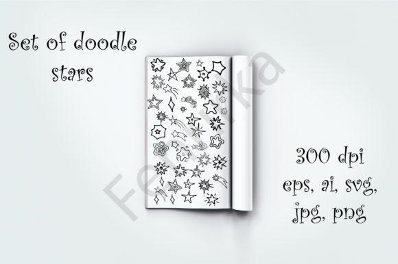 Unlocking Creative Potential with a Large Bundle of Hand-drawn Stars