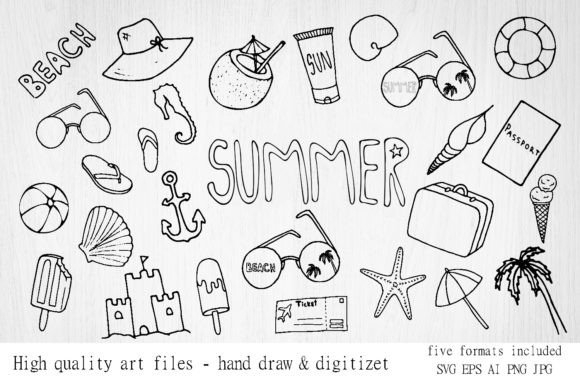 Unlocking Creative Potential with Summer Doodles, Beach SVGs, and Sea Travel Designs