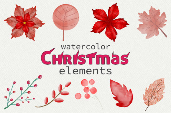Watercolor Flowers and Berries: Elevating Your Holiday Designs with Natural Elegance